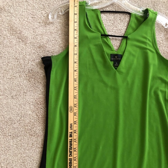 Green sleeveless blouse with black detail - Picture 6 of 6